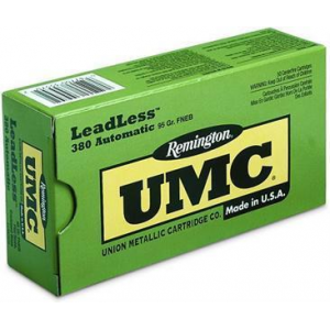 UMC Flat Nose 95 Gr 380 Acp Handgun Ammo - 50 Round Box