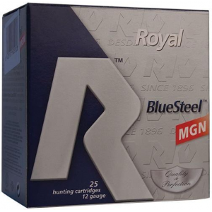 ROYAL Bluesteel 3-1/2 Inch #4 1550 Fps 12 Gauge Shotgun Ammo - 25 Round Box