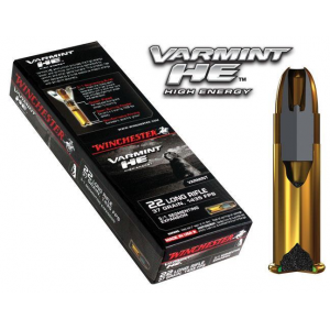 VARMINT He Soft Point 37 Gr 22 Long Rifle Rimfire Ammo - 50 Round Box
