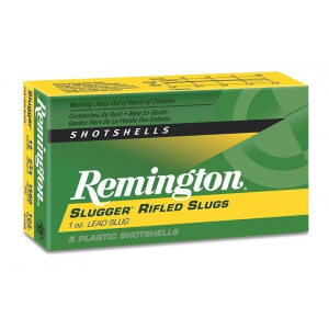 SLUGGER Rifled Slug 1680 Fps 12 Gauge Shotgun Ammo - 5 Round Box