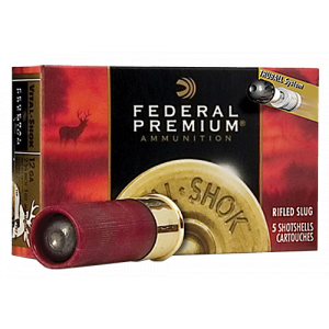 PREMIUM Vital-shok Truball Rifled Slug 3" 12 Gauge Shotgun Ammo - 5 Round Box