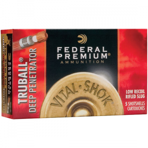 PREMIUM Vital-shok Truball Deep Penetrator Rifled Slug 2-3/4" 12 Gauge Shotgun Ammo - 5 Round Box