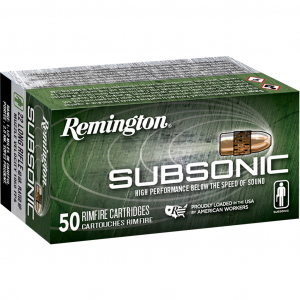 SUBSONIC Copper Plated Hollow Point 40 Gr 22 Long Rifle Rimfire Ammo - 50 Round Box