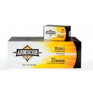 JACKETED Hollow Point 40 Gr 22 Magnum / 22 Wmr Rimfire Ammo - 50 Round Box