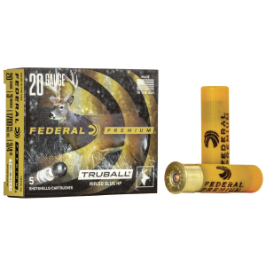 PREMIUM Truball Rifled Slug 20 Gauge Shotgun Ammo - 5 Round Box