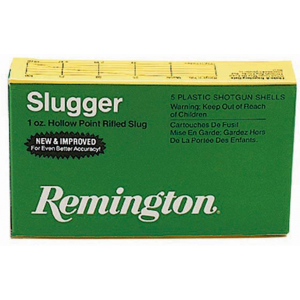 SLUGGER Rifled Slug 1560 Fps 12 Gauge Shotgun Ammo - 5 Round Box