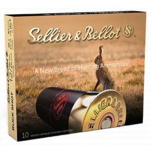HUNTING 4 Buck 2-3/4" 27 Pellet 12 Gauge Shotgun Ammo - 10 Round Box
