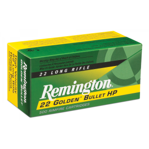 GOLDEN Bullet Plated Hollow Point 36 Gr 22 Long Rifle Rimfire Ammo - 50 Round Box