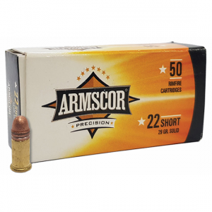 SOLID 29 Gr 22 Short Rimfire Ammo - 50 Round Box