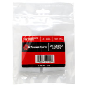 KleenBore Super Shooter 1-3/4" Cleaning Patches (75 Pack) for .28-.35 Cal