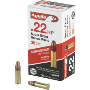 SUPER Extra Copper Plated Hollow Point 38 Gr 22 Long Rifle Rimfire Ammo - 50 Round Box
