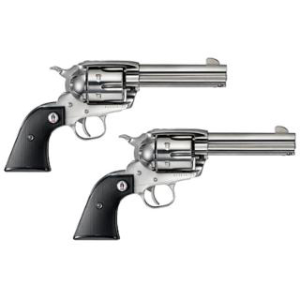 SASS 4.62" 6 Round 357 Magnum Revolver Pair with Case