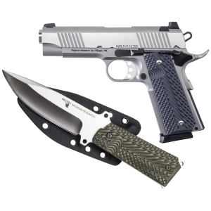 1911C 4.33" 8 Round 9mm Pistol with Knife - Stainless