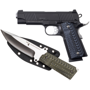 1911C 4.33" 8 Round 9mm Pistol with Knife - Black