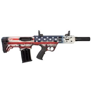 GFY-1 18.50" 5 Round 12 Gauge Semi Auto Shotgun - USA Flag