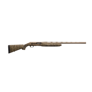 Silver Field 26" 4 Round 12 Gauge Semi Auto Shotgun - Mossy Oak Bottomland/FDE