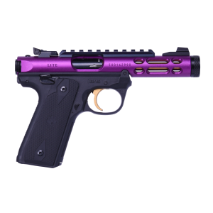 Mark IV 22/45 Lite 4.4" 10 Round 22 Long Rifle Pistol - Purple/Gold