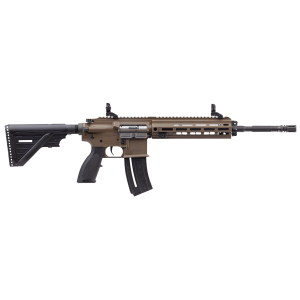 HK416 16.1" 10 Round 22 Long Rifle AR Style Semi Auto Rifle - Flat Dark Earth