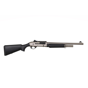 MAC 2 Tactical 18.5" 4 Round 12 Gauge Semi Auto Shotgun - Black/Nickel