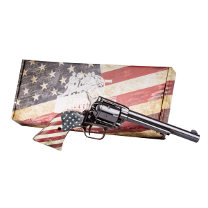 Rough Rider Small Bore 6.50" 6 Round 22 Long Rifle Revolver - Blued/US Flag