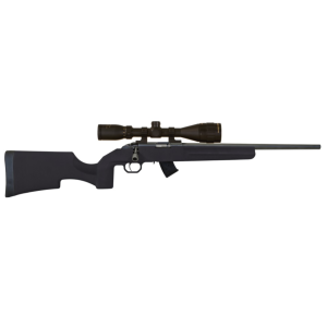 M1100 Rimfire 18" 10 Round 22 Long Rifle Bolt Action Rifle with Scope - Black