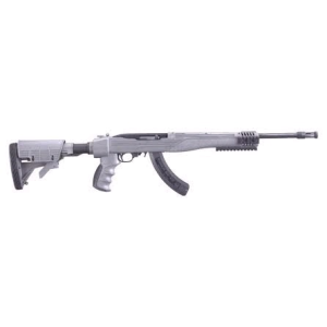 10/22 I-TAC Folding Stock 16.12" 25 Round 22 Long Rifle Semi Auto Rifle - Gray