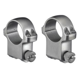 5K/6K 2 Piece 1" Scope Ring for Ruger M77 - Silver - High/Extra-High