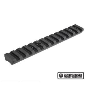 6" Long Aluminum Picatinny Rail for Ruger American Rimfire - Black Anodized