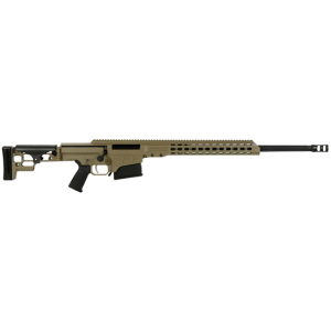 MRAD Fluted 24" 10 Round 338 Lapua Magnum Bolt Action Rifle - Flat Dark Earth