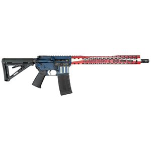 Spec+ Patriot 16" 30 Round 5.56x45mm NATO AR15 Semi Auto Rifle - Betsy Ross Flag