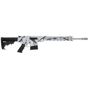 AR10 Stainless 20" 10 Round 6.5mm Creedmoor Semi Auto Rifle - Pursuit Snow Camo
