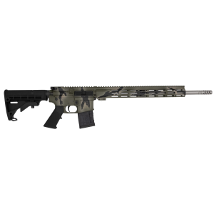 AR15 Stainless 18" 5 Round 450 Bushmaster Semi Auto Rifle - Pursuit Green Camo
