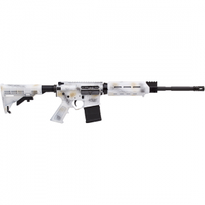 ARCTIC 16" 30 Round 5.56x45mm Nato Ar15 Semi Auto Rifle - Snow Camo