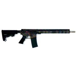 AR15 Stainless 16" 30 Round 223 Remington/5.56 Nato Semi Auto Rifle - Saved Splatter Black