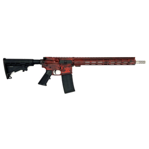 AR15 SS Battleworn 16" 30 Round 223 Remington/5.56 NATO Semi Auto Rifle - Red