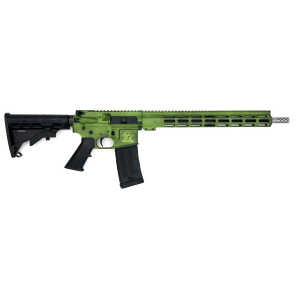 AR15 SS Battleworn 16" 30 Round 223 Remington/5.56 NATO Semi Auto Rifle - Lime