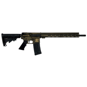 AR15 Battleworn 16" 30 Round 223 Remington/5.56 NATO Semi Auto Rifle - Bronze