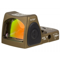 Trijicon RMR HRS Type 2 Reflex Red Dot Sight Adjustable LED 3.25 MOA Red Dot Hard Anodized Coyote Brown