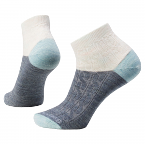 Smartwool - Smartwool Everyday Cable Ankle Sock - Women's Frosty Green L 1 Pack
