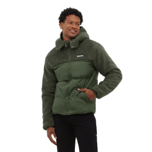 Bench Detta Puffer Sherpa Hooded Bomber Jacket - Men's