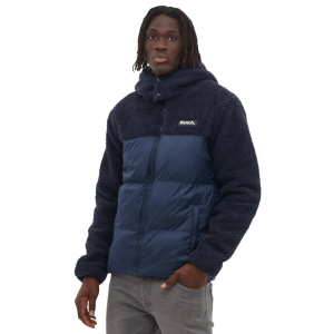 Bench Detta Puffer Sherpa Hooded Bomber Jacket - Men's