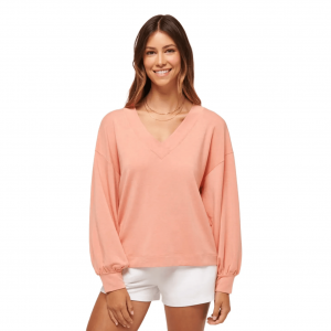 TravisMathew Cloud Terry V-Neck Top - Women's