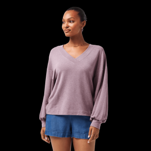 TravisMathew Cloud Terry V-Neck Top - Women's