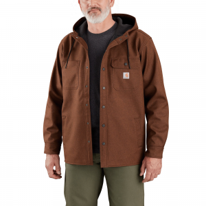 Carhartt Rain Defender Relaxed Fit Heavyweight Hooded Shirt Jacket - Men's