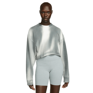 Nike Yoga Luxe Cropped Crew-Neck Fleece Sweatshirt - Women's
