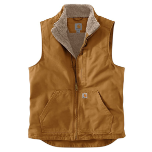 Carhartt Carhartt Loose Fit Washed Duck Sherpa-lined Mock-neck Vest - Men's - $89.99 at Als.com