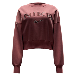 Nike Sportswear Phoenix Fleece Over-Oversized Crew-Neck Logo Sweatshirt - Women's