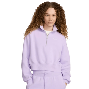 Nike Sportswear Phoenix Fleece 1/2 Zip Cropped Sweatshirt - Women's