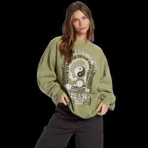 Billabong Ride In Oversized Crewneck Sweatshirt - Women's