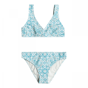 Roxy Fresco Tile Elongated Triangle Bikini Set - Girls'